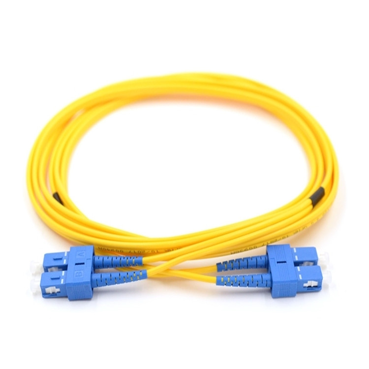 SC UPC-SC UPC Fiber Optic Patch Cord Single Mode Duplex 3.0mm G657A Lszh Cable