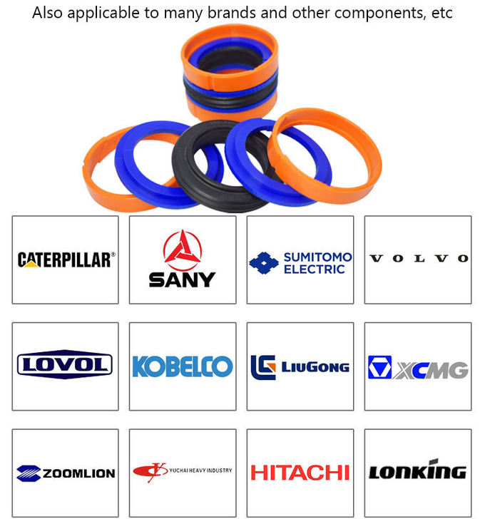 Nbr Pom Hydraulic Piston Oil Seals Compact Piston Seal Kdas 60 X 44 For Machinery Repair