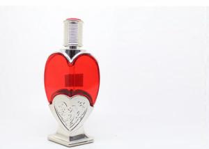 China Round Tall Shape Perfume Stick Glass Bottle Hot Stamping Logo With Silver Spray wholesale