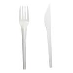 PLA Disposable Biodegradable Cutlery Set Nontoxic Durable Safe Material