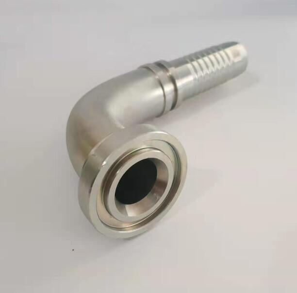 87391 Series 3000 Psi Hydraulic Flange One Piece Fitting 90 Degree Elbow Flange Hose Fittings