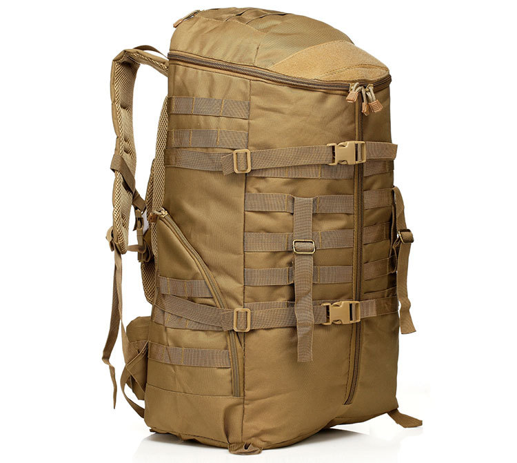 Multicolor 60*38*29cm Outdoor Training Camping Waterproof Backpack With Molle System