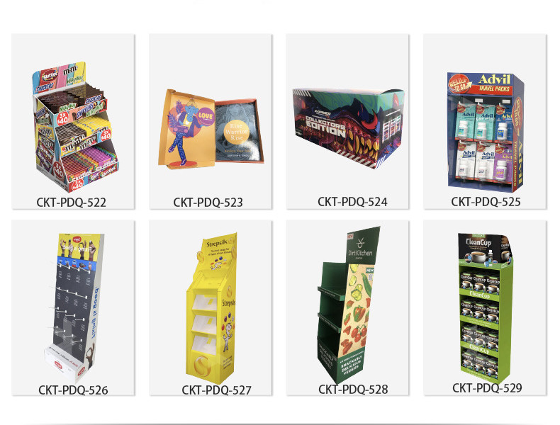 Advertising Cardboard Counter Display Flooring Racking POP Store Shelf Display