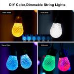 Wedding Outdoor RGB String Light 49FT Waterproof Remote Control