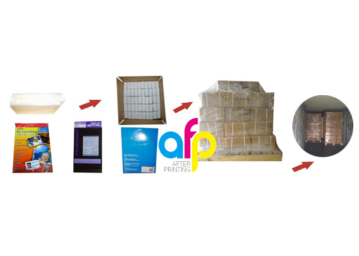 125 Micron A4 Size Laminating Sheets , PET Glossy / Matt Laminating Pouches