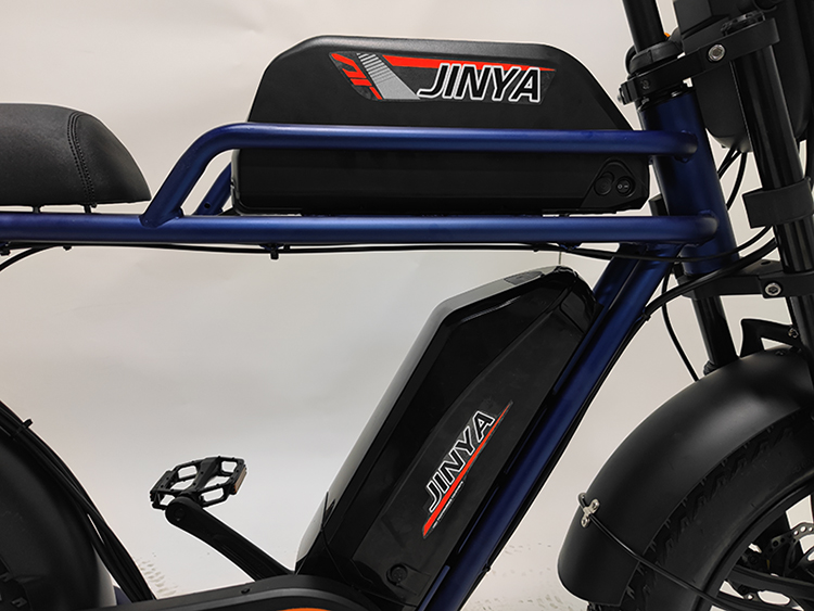 Retro E Bike GOMID 1000W Hub Motor Fat Tire Electric Bicycle with Full Suspension and High Capacity Lithium Battery