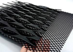 China Big Hole Black Powder Coated Expanded Aluminium Mesh wholesale