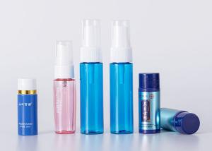 China 75ml 100ml Frosted Plastic Cosmetic Bottles With Dropper Cap wholesale