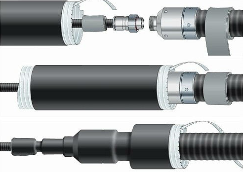 Rubber Silcone Electric Cable Accessories , Cold Shrink Sleeving Power Accessories