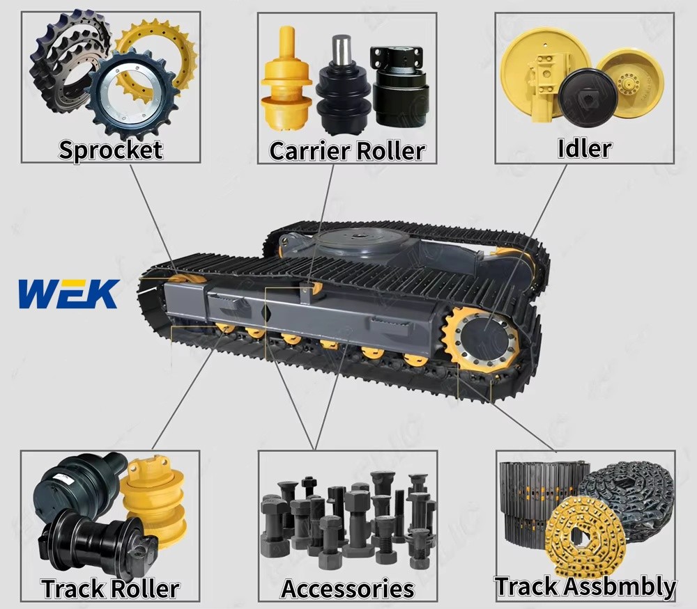Mini Excavator Steel Track Carrier Roller for KOBELCO Sk60-8 Top Roller