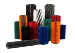 China Multipurpose Nylon Bristle Brush , Cylindrical Roller Brush PP Base Material wholesale