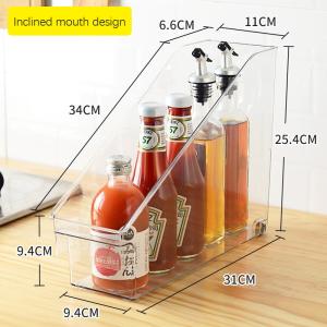 China Clean Kitchen Clear Plastic Organizer Snack Storage Stackable wholesale