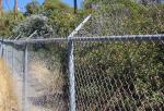 chain link fence for football field