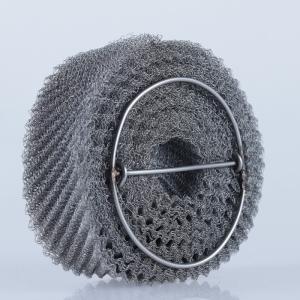 China Durable 316L Stainless Steel Knitted Wire Mesh Flattened And Ginning wholesale
