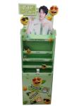 5 Layers Cardboard Retail Floor Displays Stands Multiscene Lightweight