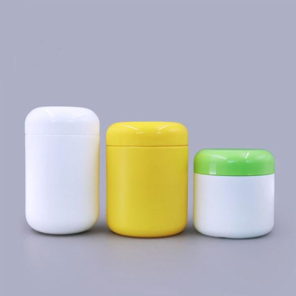 250ml 300ml 500ml 600ml Empty HDPE Wide Mouth Protein Powder Container Bottle