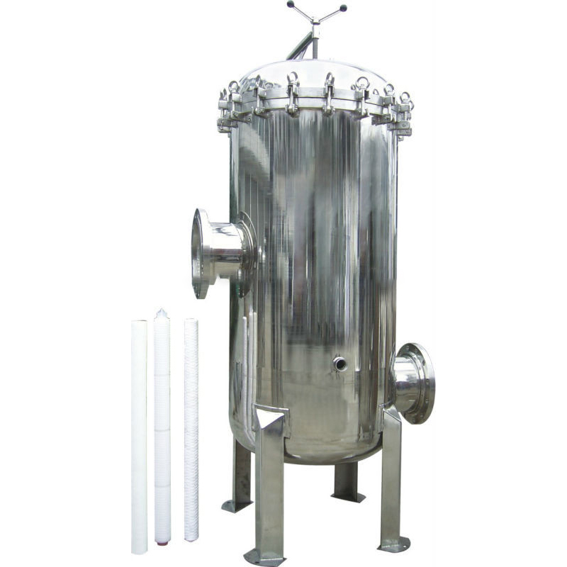 SS304 / SS316 Bag Filter Housing Stainless Steel Filter Tank Security