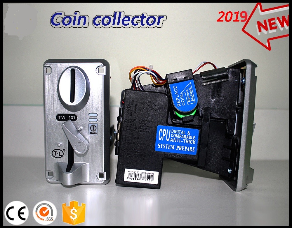 TW131 Coin Collector For Amusement Game Machine , 12 - 30mm Coin Accepter