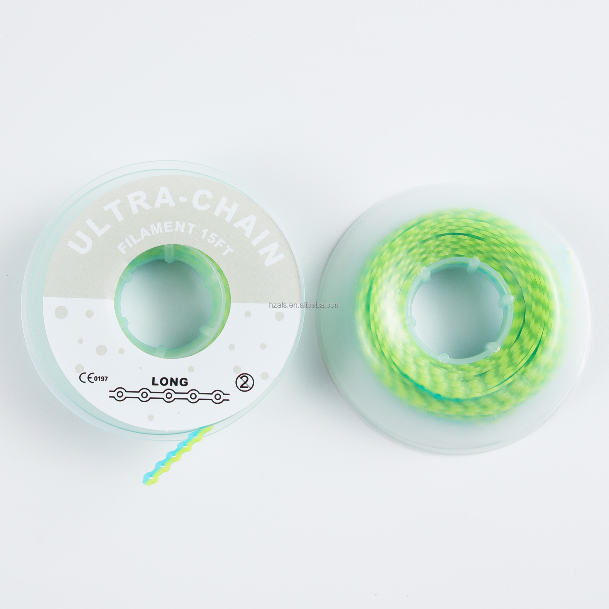 Elastic Ortodoncia Ligature Braces Band Chain Transparent Blue Pink