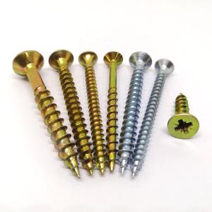China White Zinc DIN7505 Chipboard Screws M64 Countersunk Head Bolt wholesale