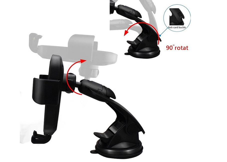 Handlebar Mounted Car Wireless Charger Blue Black ABS PC AC 5V/2A Weight 220g
