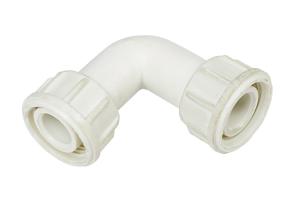 China White 1'' Thread Plastic Elbow Fitting Fuel Transfer Pump Parts wholesale
