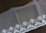 Vintage Embroidered Floral Nylon Mesh Lace Trim Gauze Tulle For Dress Border