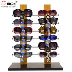 Small Wooden Countertop Sunglass Display Stand Black Waterproof