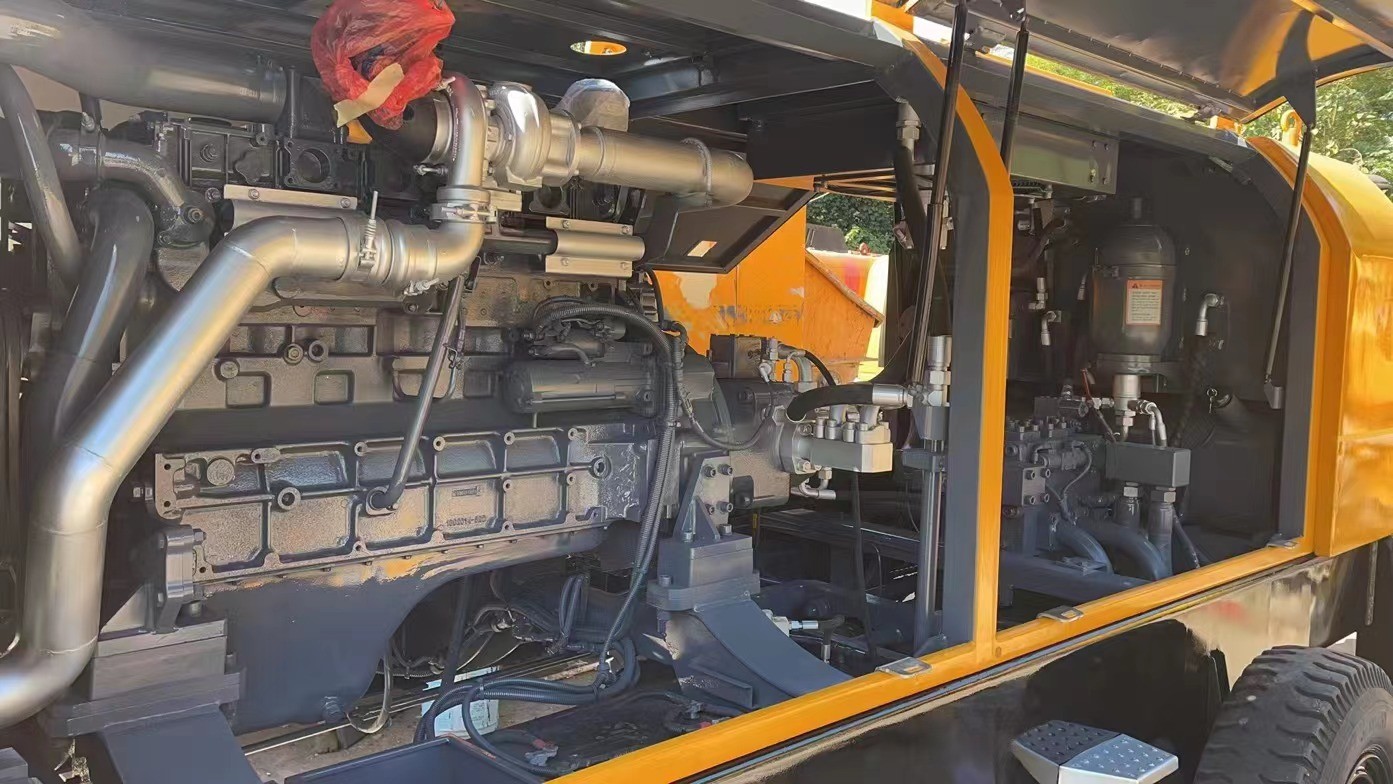 Refurbished Used Concrete Trailer Pump 1800mm Pump Stroke Max Delivery Distance 500-600m