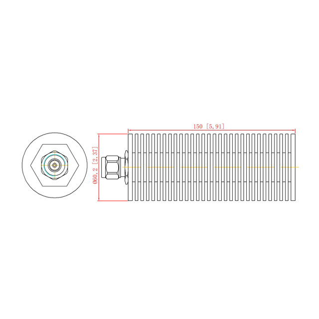DC-6GHz 100W Dummy Load / Termination Load N Male