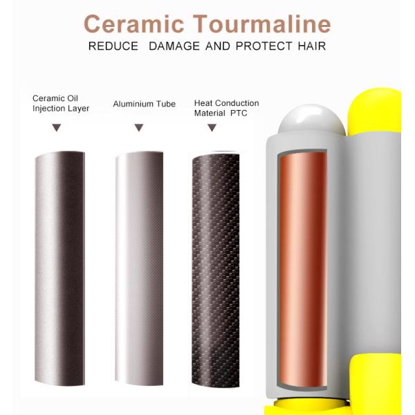 32mm Three Barrel Hair Waver , Tourmaline Ceramic Barrel Curling Iron
