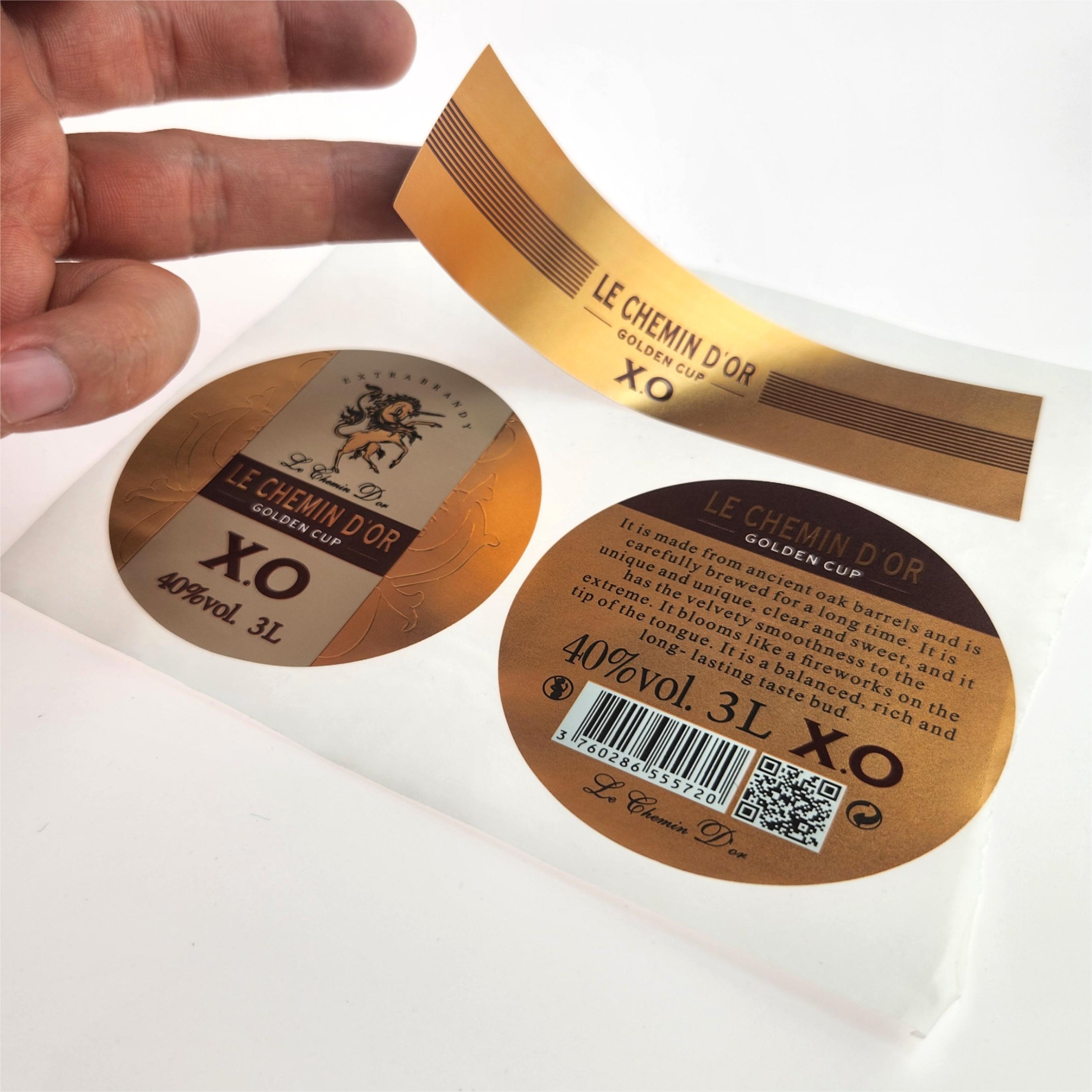 Red Wine Tequila Brandy Label Beer Juice Coffee Wine Stickers For Bottles