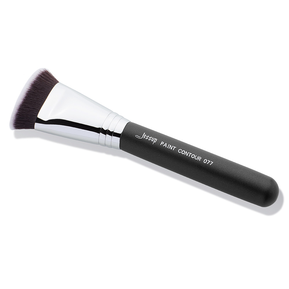 Contour Resistant Bristle Individual Makeup Brushes Flat Square Shape