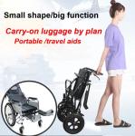 Disabled Elderly Lightweight Folding Wheelchairs For Travelling