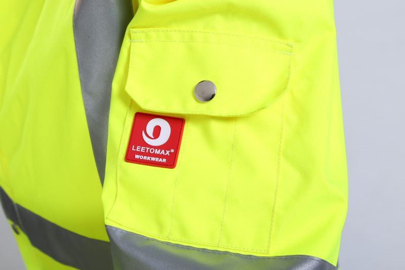 300D Oxford Multi Function Cold Weather Workwear 7 In 1 Hi Vis winter Softshell Jacket