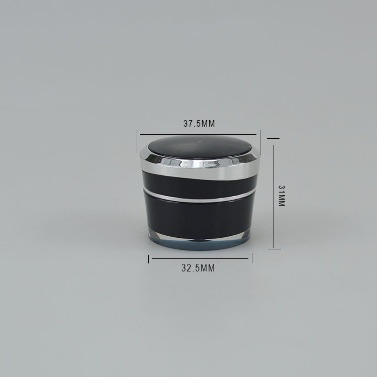 Customized Plastic Jar Acrylic Cosmetic Cream Container with Silk-screen Printing