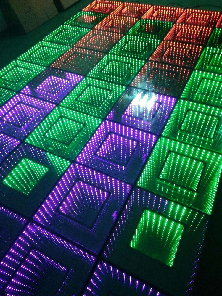 China Shinning multi color led floor lamp dancefloor twinkle starlit led white light dance floor tiles for wedding party