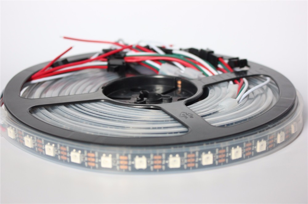 Waterproof 5050 Digital RGB Pixel Ws2812b Led Strip144 Led Strip DC5V