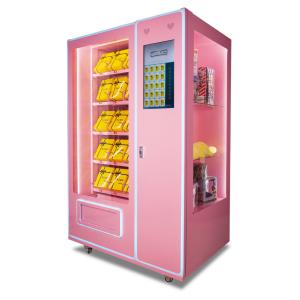 China Automatic Soft Drink Vending Machine , 24 Hours Pink Sweet Commercial Vending Machine on sale