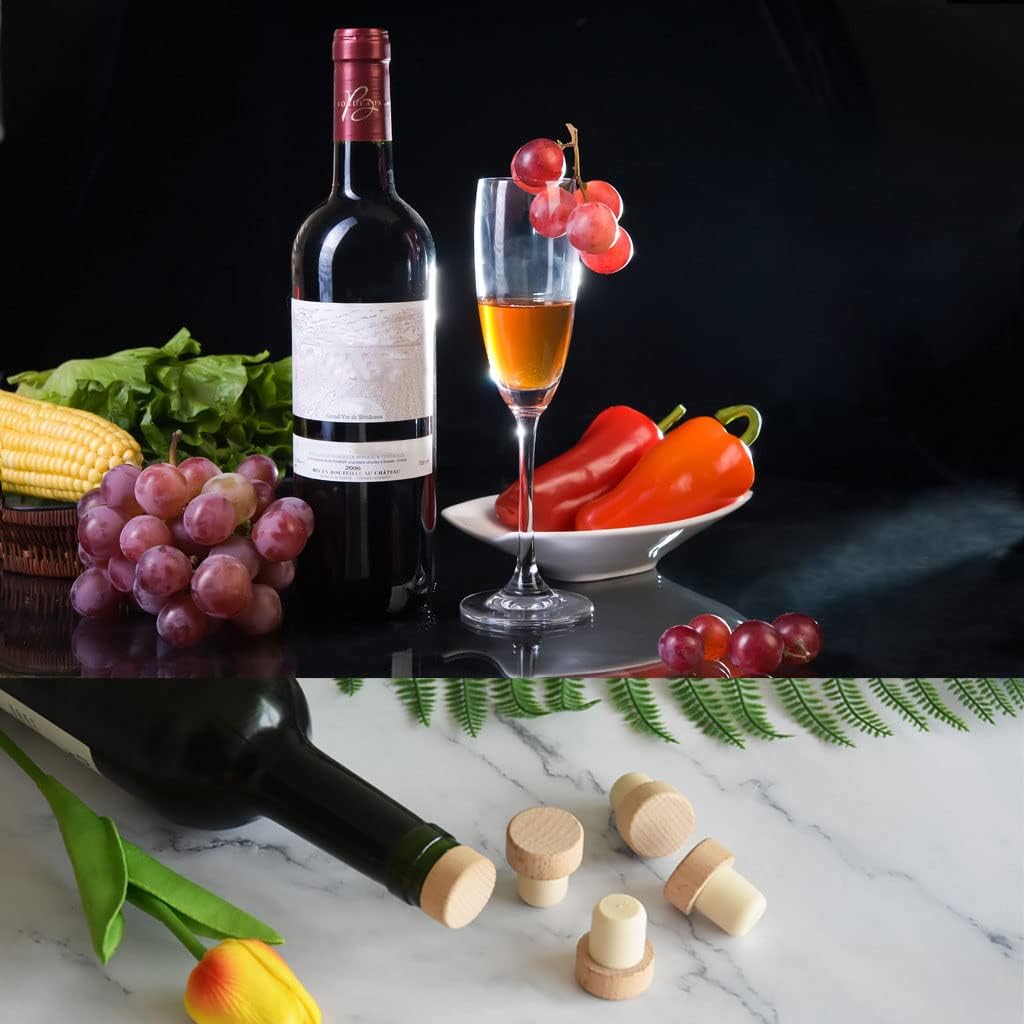 T Shaped Wine Stopper Non Refillable Wooden And Rubber Sealing For Industrial