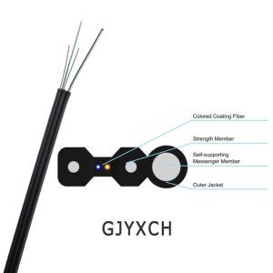 China FTTH Figure 8 outdoor Fiber Optic Drop Cable , 1-4 Core Fiber Optic Drop Wire wholesale