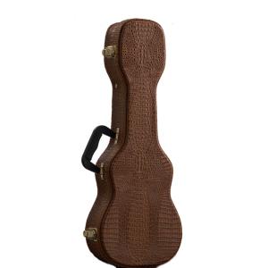 China Crocodile Wooden Soprano Ukulele Hard Case Double Backpack Straps wholesale