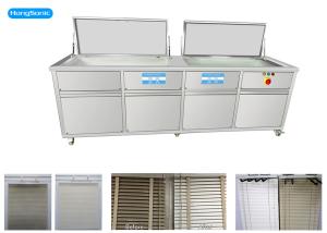 China Double Tank Ultrasonic Cleaning Machine 6000W 40KHz For Window Blind wholesale