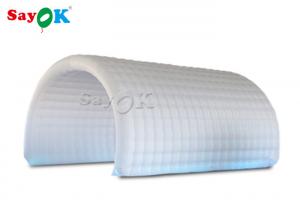 China Inflatable Lawn Tent White Oxford Cloth Inflatable Channel Tent 6*3*3mH For Sports Competition wholesale