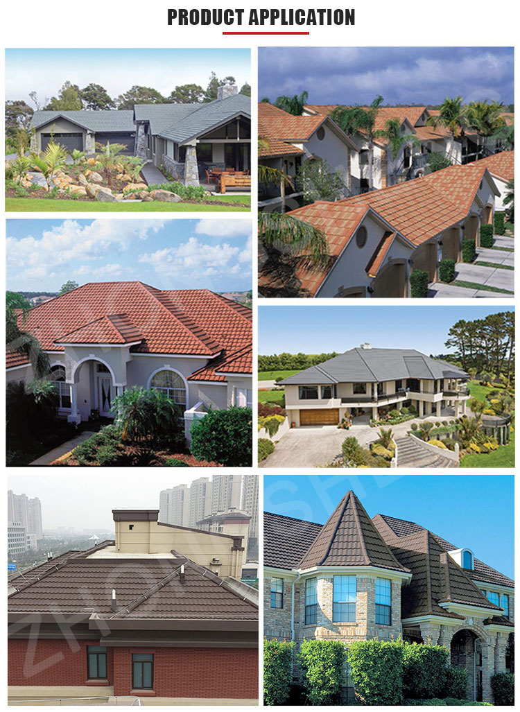 Modern Design Style Prime Zinc Aluminum Steel Stone Chips Roofing Sheets 0.3mm 0.4mm Thickness Durable and Vibrant