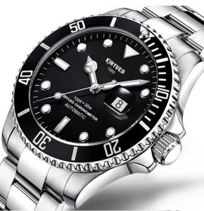 China Business Fashionable Automatic Mechanical Watch Black Dial Date Display wholesale