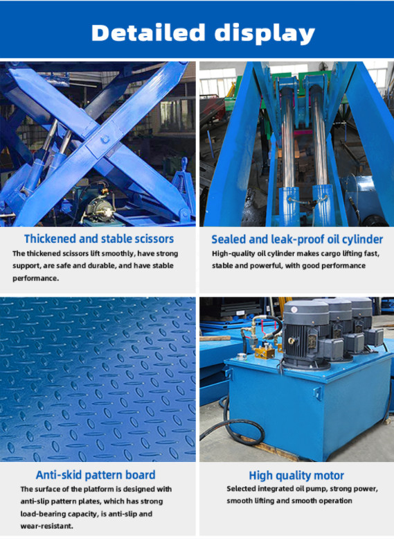 Electric Stationary Lift Table 4T Stationary Scissor Lift Mechanism