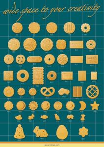 China 800mm 1200mm a series of biscuit shape make from multifunctional cookie machine with stainless steel food factory wholesale