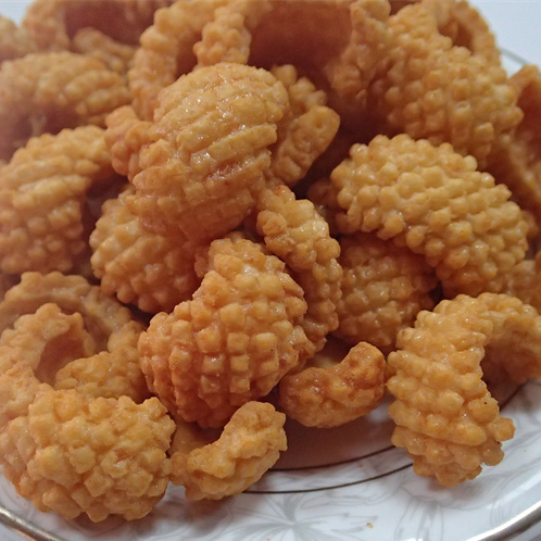 Customizable Packaging Rice Cracker Crispy Fried Food Baked Puffed Snacks for Children