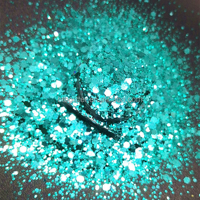 Polyester Bright Rainbow Candy Sparkle Mixes Shapes Chunky Glitter Confetti Customized for Your Requirements